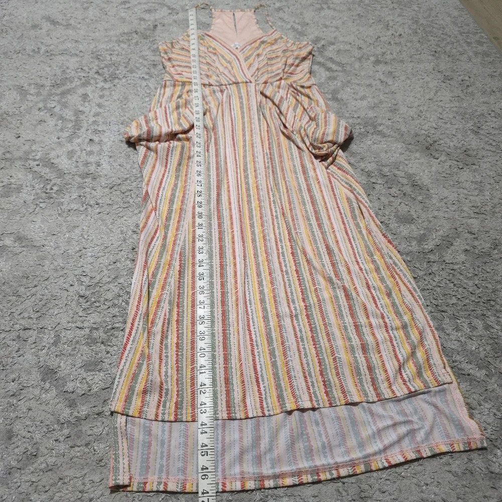 BCBGENERATION Halter Strappy High Low Midi Dress, Elastic Waist, Balloon Pockets - Picture 13 of 15